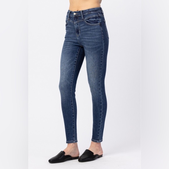 NWT Judy Blue High Rise Ankle-Length Skinny Jeans size 13 - Picture 2 of 5